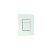 QeramiQ Push Glass Thin Bedieningspaneel - voor Grohe Skate - 2 knops - wit SW1239436