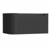 H&R Badmeubelen Juice Wastafelonderkast - 80x45x40cm - linkerhoek afgerond - 3D-front - 1 lade - geïntegreerde greep - antraciet mat SW1259651