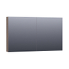 BRAUER Impress Deluxe armoire de toilette – 119 x 70 x 15 cm – LED directe – Grove (noyer) SW371758