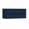 H&R Badmeubelen Juice Meuble sous vasque - 120x45x50cm - coin droit arrondi - 2 tiroirs - poignée intégrée - chêne bleu SW1489690