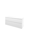 Proline top ensemble de meubles bas 140x46x63.2cm meuble symétrique blanc mat et plaque de recouvrement blanc mat SW657151