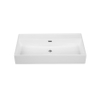 Saniclass Levina Meuble lavabo - 60.5x47x12cm - trop-plein - 1 lavabo - sans trou de robinet - céramique - blanc brillant SW1382542