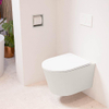 Mondiaz LAVIE hangtoilet – spoelrandloos – 36 x 53 cm – met softclose zitting – Linen (offwhite), zitting Talc (wit) SW1208759