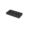 Ink momento lavabo 90x9x45cm 1 trou pour robinetterie évier quartz noir SW68631