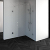 Saniclass Create douchecabine 2-delig 100x80cm profielloos met antikalk en 8mm veiligheidsglas chroom SW224121 Saniclass Create douchecabine 2-delig 100x80cm profielloos met antikalk en 8mm veiligheidsglas chroom SW224121