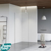 FugaFlow Eccelente Vetro Douche à l'italienne - 100x200cm - Clair - Bras plafond - Chrome SW1124263