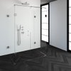 Saniclass Create douchecabine XL 90x140cm profielloos met antikalk en 8mm veiligheidsglas chroom SW223707 Saniclass Create douchecabine XL 90x140cm profielloos met antikalk en 8mm veiligheidsglas chroom SW223707