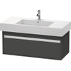 Duravit Ketho Meuble sous-lavabo avec 1 tiroir 100x45.5x41cm pour Vero 032910 graphite 0280203