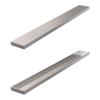 Grille de pose de carreaux Brauer - 50x7x6.8cm - flasque de sol - réversible - inox SW17966