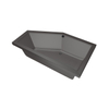 Xenz Society Baignoire d'angle - 160x90x53 - bonde centrale - Gauche - acrylique - anthracite SW103344