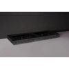 Forzalaqua Palermo Doppio wastafel 140.5x51.5x9cm Rechthoek 2 kraangaten 2 wasbakken Natuursteen Graniet gekapt SW67831 Forzalaqua Palermo Doppio wastafel 140.5x51.5x9cm Rechthoek 2 kraangaten 2 wasbakken Natuursteen Graniet gekapt SW67831