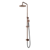 Hotbath Cobber M438 ensemble de douche à effet pluie avec inverseur et flexible de douche de 150cm avec douche de tête ronde 20cm douchette ronde cuivre brossé PVD SW440796