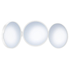 Smedbo Outline Lite Miroir grossissant - 10x10cm - ABS Blanc mat SW890071