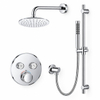 Grohe - Adema Rise regendoucheset – Ø20 cm hoofddouche – 20 cm gebogen wandarm – staafhanddouche – 2 functies – chroom SW811912