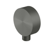 Hotbath Archie Wanduitlaat - geschikt voor doucheslang - PVD - geborsteld gunmetal (antraciet) SW798941