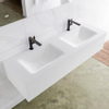 MONDIAZ LAGOM 140cm badmeubel solid surface talc 1 lade Wastafel cloud dubbel 2 kraangaten SW408924 MONDIAZ LAGOM 140cm badmeubel solid surface talc 1 lade Wastafel cloud dubbel 2 kraangaten SW408924