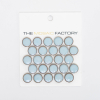 ÉCHANTILLON The Mosaic Factory Venice Pennyround mosaïque carrelage 1.9x0.5cm carrelage mural pour intérieur et extérieur Rond Céramique Gris Bleu SW862214