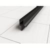 Xellanz Bande anti-fuite universelle horizontale 200cm pour verre 8mm noir mat SW523975