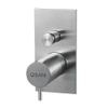 Qisani Flow thermostatische 2-wegs inbouwkraan met inbouwdeel Geborsteld Rvs SW728844 Qisani Flow thermostatische 2-wegs inbouwkraan met inbouwdeel Geborsteld Rvs SW728844