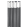 Sealskin Double Rideau de douche Polyester/Coton 180x200 cm Gris SW23148