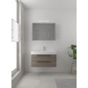 Bruynzeel Bando badmeubelset 90x45cm 1 kraangat 1 wasbak 2 lades met spiegelkast met softclose Composiet orlando eiken SW383411 Bruynzeel Bando badmeubelset 90x45cm 1 kraangat 1 wasbak 2 lades met spiegelkast met softclose Composiet orlando eiken SW383411
