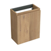 Forzalaqua Siena fonteinonderkast 39.5x21.5x50cm 1 draaideur rechts Massief Eiken Oyster SW492454