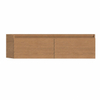 HR Badmeubelen wastafelkast -2 laden - greeploos met greeplijst in kleur - 120x30x45cm - honey SW1262413