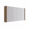 Saniclass Holz Atelier spiegelkast – 140x63x16 cm – met zijpanelen – Walnoot pure SW1522278