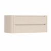 H&R Badmeubelen Juice Meuble sous-vasque - 120x45x50cm - angle gauche arrondi - 2 tiroirs - poignée intégrée - Merino SW1489879
