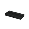 Ink United lavabo - 100x45x11cm - vasque centrée - sans trou de robinet - noir mat SW207343