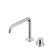 Hotbath Ace Wastafelmengkraan - laag - opbouw - draaibare uitloop - zonder waste - 2gats - hoogglans chroom SW1117606