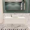 Mondiaz LUSH Meuble salle de bains Underlayment 1 tiroir 120x30x45cm lavabo BARCO Centre 1 trou de robinet SW409729