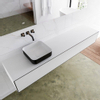 Mondiaz Lagom Meuble salle de bains 200x30.9x45cm Solid Surface Urban 2 tiroirs avec lavabo BINX vasque à poser Gauche sans trous de robinet SW409410