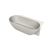 Arcqua Havana Baignoire semi-autoportante - 170x80cm - droite - sable mat SW1224215