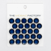 ÉCHANTILLON The Mosaic Factory Venice Pennyround Carrelage mosaïque - 1.9x0.5cm - Carrelage mural - pour intérieur et extérieur Rond céramique - Kobalt bleu SW862220