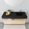 MONDIAZ ALAN 120cm badmeubel onderkast washed oak 1 lade Vrijhangende wastafel cloud rechts 1 kraangat kleur urban SW408515 MONDIAZ ALAN 120cm badmeubel onderkast washed oak 1 lade Vrijhangende wastafel cloud rechts 1 kraangat kleur urban SW408515
