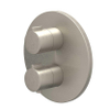 IVY Pact Partie apparente - pour Mitigeur thermostatique encastré - 2 voies - inverseur d'arrêt - rosace ronde - Nickel brossé PVD SW1030981