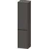 Duravit Ketho.2 Hoge kast - met 2 deuren - 40x176x36cm links - met tip ongrafiet - mat grafiet (grijs) SW772446