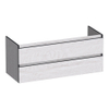 BRAUER Joy Edge meuble sous-lavabo 120 2 tiroirs softclose - sans poignée - 2 découpes pour siphon - Forest Seashell SW1200907