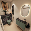 MONDIAZ TURE-DLUX Meuble toilette - 80cm - Army - EDEN - vasque Lava - position droite - 1 trou de robinet SW1103715