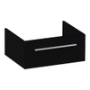 Saniclass Sharp onderkast 59x25x45.5cm met softclose 0 deuren 1 lade Zwart hoogglans SW86423 Saniclass Sharp onderkast 59x25x45.5cm met softclose 0 deuren 1 lade Zwart hoogglans SW86423