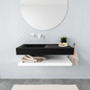 MONDIAZ ALAN 100cm badmeubel solid surface planchet talc Vrijhangende wastafel cloud links zonder kraangat kleur urban SW408820 MONDIAZ ALAN 100cm badmeubel solid surface planchet talc Vrijhangende wastafel cloud links zonder kraangat kleur urban SW408820