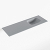 Mondiaz LEX Fontein - 90x30x0.9cm - wasbak Rechts - zonder kraangaten - voor toiletmeubel - Solid surface - Plata SW1026011