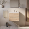 Brauer Core Series badkamermeubelset - 60x45x52cm - wastafel Starfall - forest wheat SW1601144