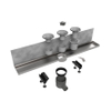 Easy Drain Multi Wall élément encastré inox sans grille garde d'eau 30/35/50mm 100cm profondeur d'encastrement 110mm avec sortie latérale 2302783