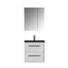 Tiger Boston Meuble salle de bains 60x62x45cm avec 1 trou 2 tiroirs softclose montage droite et gauche avec armoire miroir bois blanc brillant SW106757 Tiger Boston Meuble salle de bains 60x62x45cm avec 1 trou 2 tiroirs softclose montage droite et gauche avec armoire miroir bois blanc brillant SW106757