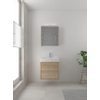Bruynzeel Box badmeubelset 60x45cm 1 kraangat 1 wasbak 2 lades met spiegelkast met softclose composite bardolino SW383981 Bruynzeel Box badmeubelset 60x45cm 1 kraangat 1 wasbak 2 lades met spiegelkast met softclose composite bardolino SW383981