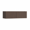 H&R Badmeubelen Juice Meuble sous vasque - 140x45x40cm - angle droit arrondi - 2 tiroirs - poignée intégrée - coffee SW1490116