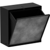 Hansgrohe XtraStoris Rock Poubelle - 30x30x14cm - porte carrelable - noir mat SW1590465