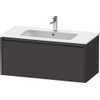 Duravit Ketho.2 Wastafelonderbouwkast - met 1 lade - 101x48x44cm - met greep antraciet - grafiet supermat SW772414